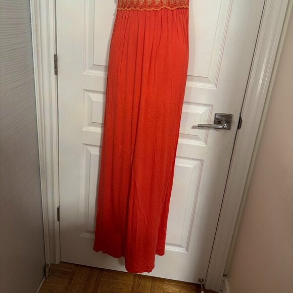 Robe Longue Orange - Picture 3 of 3